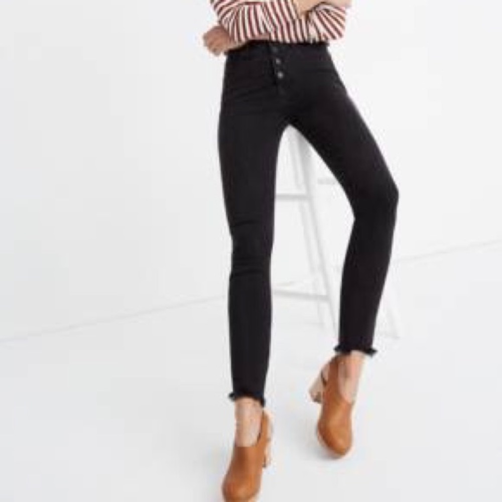 NWT 10" High-Rise Skinny Jeans Button Fly